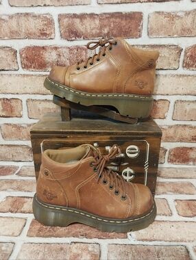 Pre-owned Vintage Dr. Martens Yolanda Chunky Y2k Boots